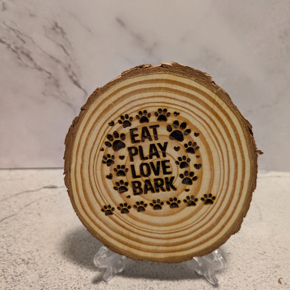 Wooden Dog Lover Coaster